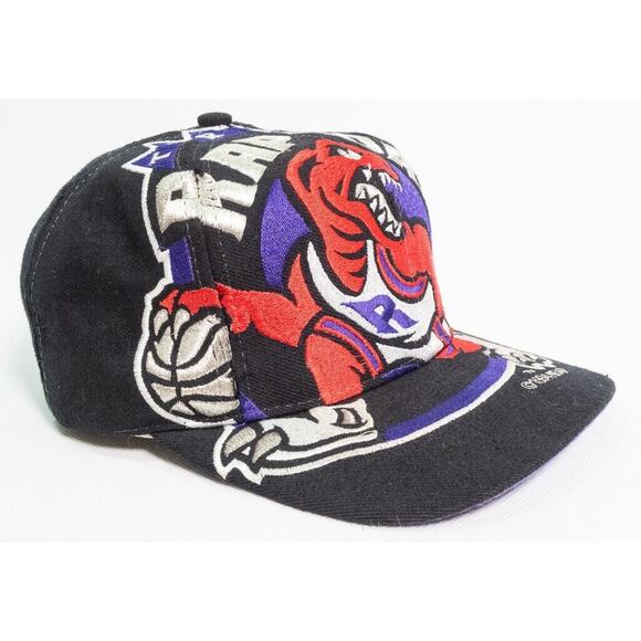 Vintage 1994 Toronto Raptors “The Game” Big Giant Logo Snapback Hat RARE - Picture 9 of 15